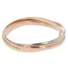 9ct Yellow, White And Rose Gold Triple Bangle
