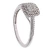 9ct White Gold 0.24ct Brilliant Cut Diamond Cluster Ring