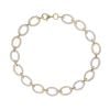 9ct Yellow Gold Cubic Zirconia Circle Bracelet 7.5"