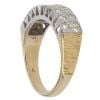 18ct Yellow Gold 0.55ct Brilliant Cut Diamond Two Row Ring