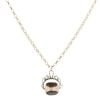 9ct Yellow Gold Fob Pendant And Chain 18"