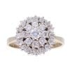 9ct Yellow Gold 1.00ct Diamond Cluster Ring
