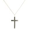 9ct Yellow Gold Cross Pendant And Chain 22"