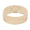9ct Yellow Gold Patterned Wedding Band 6.5mm