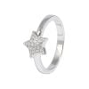 Sterling Silver Pavé Cubic Zirconia Star Ring
