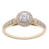 18ct Yellow Gold 0.70ct Brilliant Cut Diamond Cluster Ring