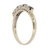 9ct Yellow Gold Sapphire And Cubic Zirconia Eternity Ring
