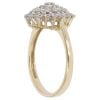 9ct Yellow Gold Cubic Zirconia Cluster Ring