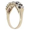 9ct Yellow Gold Cubic Zirconia and Sapphire Ring