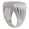 9ct White Gold Citrine Signet Ring