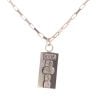 9ct Yellow Gold Ingot Pendant and Chain 24"