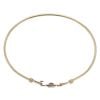 9ct Yellow Gold Amethyst Hinged Bangle