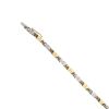 18ct Yellow And White Gold 0.80ct Brilliant Cut Diamond Bracelet 7"