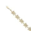 14ct Yellow Gold Turtle Bracelet 7"