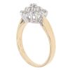 18ct Yellow Gold 0.25ct Brilliant Cut Diamond Cluster Ring