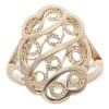 9ct Yellow Gold Patterned Fancy Ring