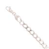 9ct White Gold Curb Bracelet 9"
