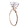 14ct Yellow Gold Cubic Zirconia Solitaire Ring