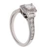 18ct White Gold 0.95ct Brilliant Cut Diamond Vera Wang Cluster Ring