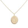 9ct Yellow Gold Patterned Locket And Chain 20"