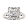 Platinum 0.50ct Diamond Cluster Ring