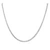 9ct White Gold Byzantine Chain 16"