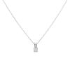 18ct White Gold 0.30ct Brilliant Cut Diamond Solitaire Pendant and Chain 18"