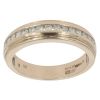 9ct Yellow Gold 0.25ct Brilliant Cut Diamond Half Eternity Ring