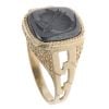 9ct Yellow Gold Hematite Centurion Signet Ring