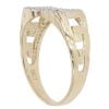9ct Yellow Gold Cubic Zirconia 'DAD' Ring