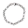 18ct White Gold Flat Byzantine Bracelet 7"