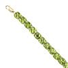 9ct Yellow Gold Chrysoberyl Bracelet 7.5"