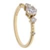 18ct Yellow Gold 0.50ct Brilliant Cut Diamond Trilogy Ring