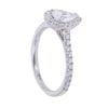 Platinum 0.85ct Pear And Brilliant Cut Diamond Cluster Ring