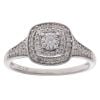 9ct White Gold 0.26ct Diamond Cluster Ring