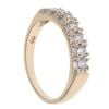 9ct Yellow Gold Cubic Zirconia Half Eternity Ring