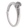 9ct White Gold 0.23ct Diamond Cluster Ring