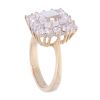 9ct Yellow Gold Cubic Zirconia Cluster Ring