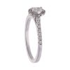 18ct White Gold 0.50ct Oval Diamond Cluster Ring