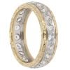 18ct Yellow and White Gold Cubic Zirconia Eternity Ring