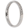 18ct White Gold 0.15ct Brilliant Cut Diamond Half Eternity Ring