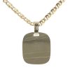 18ct Yellow Gold Patterned Square Pendant And Chain 24"