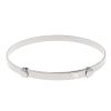 Silver Childrens Plain Expanding Bangle