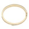 18ct Yellow And White Gold Cubic Zirconia Hinged Bangle