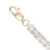 9ct Yellow Gold Cubic Zirconia Bracelet 7.5"