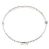 9ct White Gold 0.60ct Diamond Hinged Bangle
