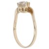 9ct Yellow Gold Cubic Zirconia Two Stone Ring