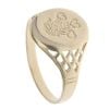 9ct Yellow Gold Welsh Feathers Signet Ring