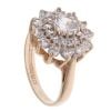 9ct Yellow Gold Cubic Zirconia Cluster Ring
