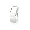 18ct White Gold 6mm Soft Chamfered Edge Wedding Band